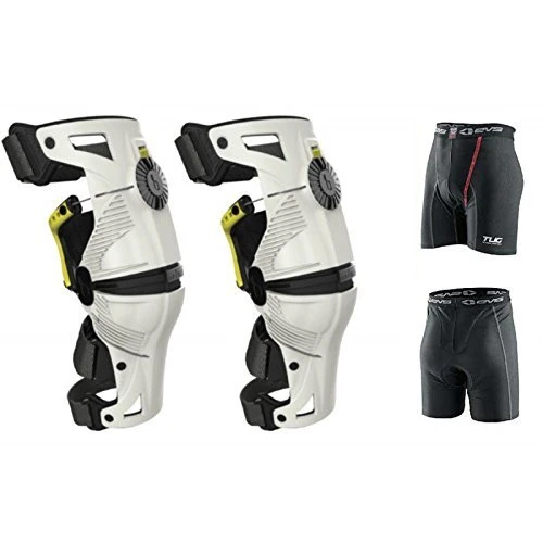 Mobius X8 Knee Braces Large White / Acid Yellow