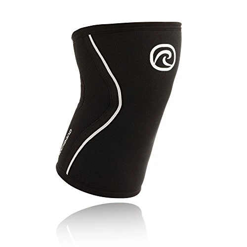 Rehband Rx Knee Support 5mm - Medium - Black - Expand Your Movement + Cross Training Potential - Knee Sleeve for Fitness - Feel Stronger + More Secure - Relieve Strain - 1 Sleeve