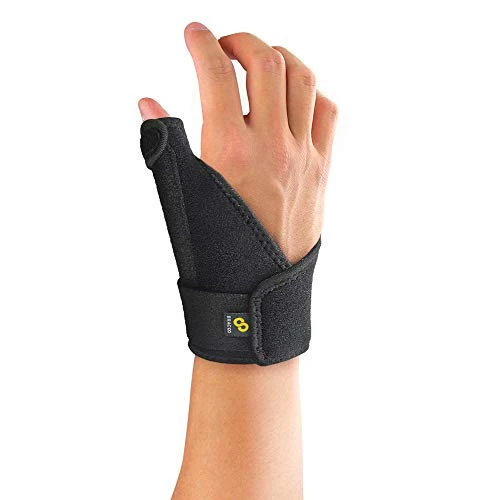 Bracoo Thumb Stabilizer Support Brace, Spica, CMC Splint for Arthritis, De Quervain's, Carpal Tunnel Pain Relief, Reversible, Black, TP30
