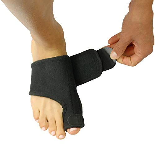 Vive Bunion Brace (Pair) - Big Toe Corrector Straightener with Splint - Hallux Valgus Pad, Joint Pain Relief, Alignment Treatment - Orthopedic Sleeve Foot Wrap Support for Men and Women (Black)