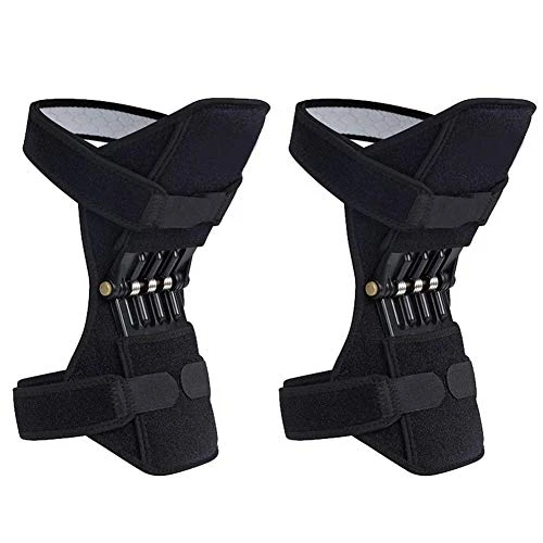 Breathable Joint Support Knee Pads Recovery Brace - Non-Slip Pain Relief Knee Lift Leg Band - Protective Sports Knee Stabilizer Pads Rebound Spring Force Knee Power Enhancer Booster (ColorA)