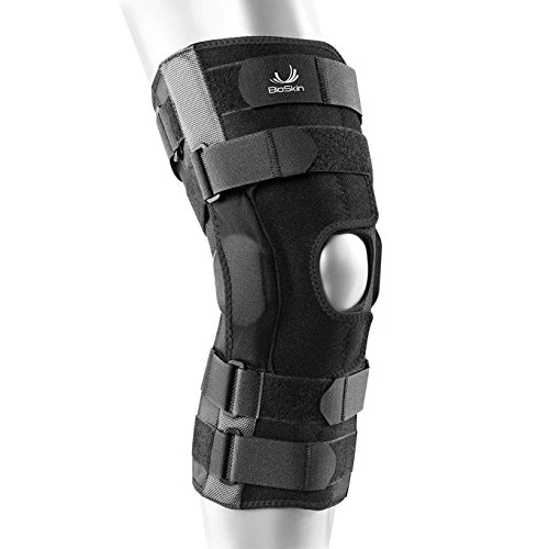 BIOSKIN Gladiator Knee Brace – Adjustable Hinged Knee Brace for ACL, MCL, LCL, PCL and General Knee Support (S)