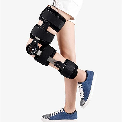 Zoe's Health Hinged ROM Knee Brace with Strap,Adjustable Knee Immobilizer Support for Arthritis, ACL, PCL, Meniscus Tear, Tendon,Osteoarthritis,Post OP Recovery - Leg Stabilizer for Men & Women