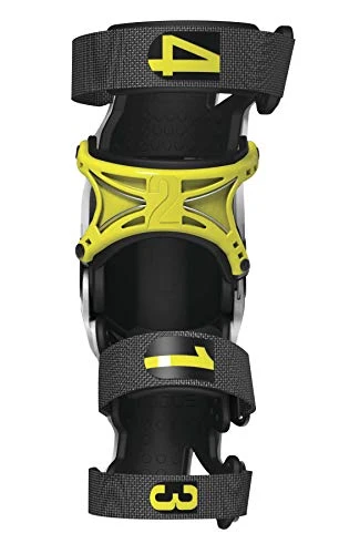 Mobius Mdx8 Knee Brace Wht/YEL Md 1010103 New