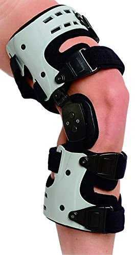 Superior Braces OA Unloader Knee Brace for Arthritis Pain, Osteoarthritis, Knee Joint Pain and Degeneration, Universal Size, Right Lateral, Left Medial, Gray & Black