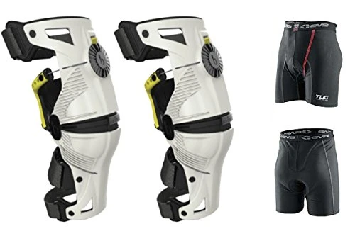 Mobius X8 Knee Braces XS White / Acid Yellow