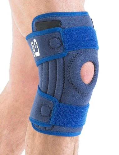 Neo G Knee Brace, Stabilized Open Patella - Support For Arthritis, Joint Pain, Meniscus Tear, ACL, Running, Basketball, Skiing – Adjustable Compression – Class 1 Medical Device – One Size – Blue