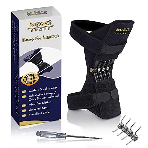 ImpactSport Joint Support Recovery Knee Brace | Powerful Rebound Spring Force | Knee Protection and Lift Support | Booster Support Brace Knee Stabilizer | Joint Support Pads | Knee Sleeve | Upgraded