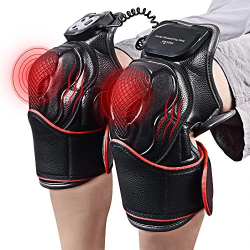 Electric Knee Massager Knee Pads - Vibration Heat Therapy for Pain Relief Physiotherapy Recovery Knee Joints Massager- 1 Pair for Left&Right - Ideal Gift for Mom/Dad/Men/Women